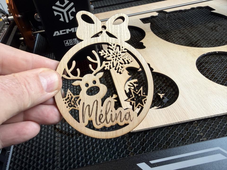 Une découpe test sur du CP 5mm - La découpe est très fine et régulière