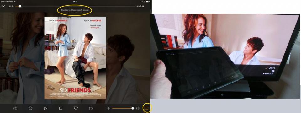 Un server Plex, une Tablette et un Chromecast