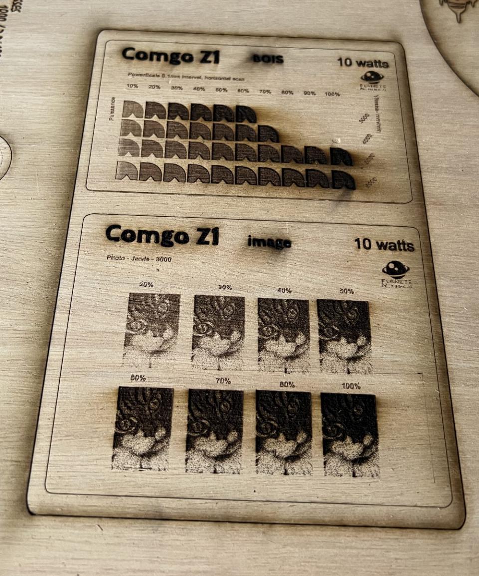 Mon benchmark sur bois