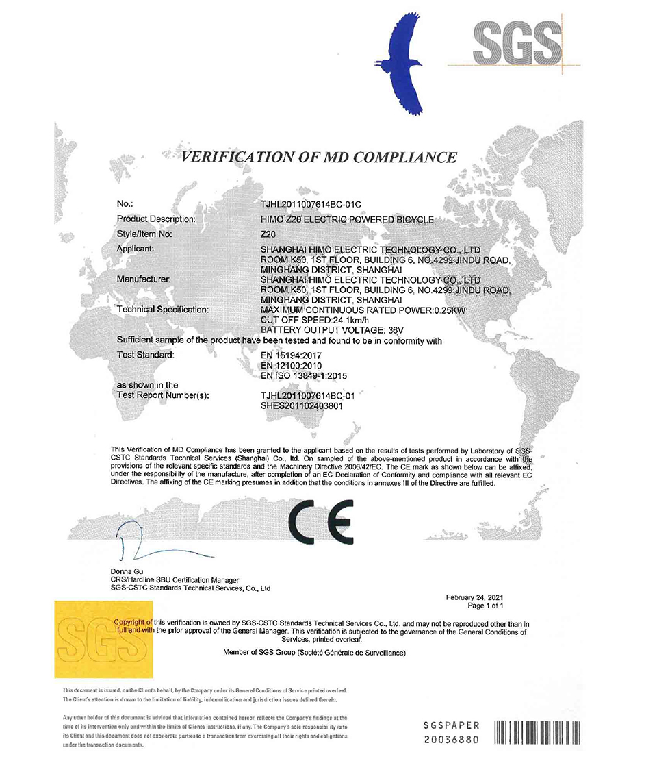 Un des certificats CE