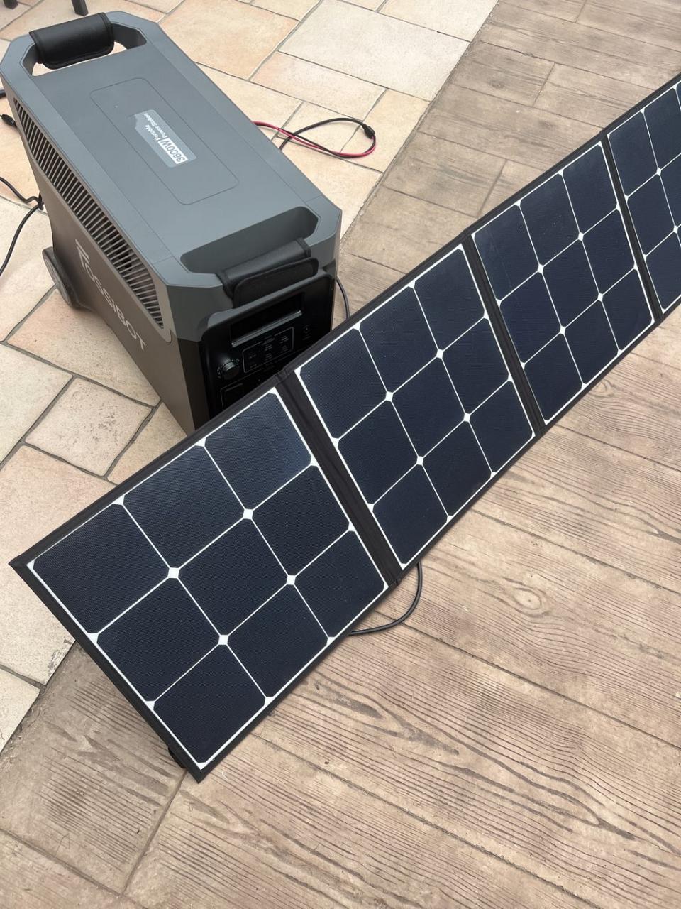 Test avec panneau solaire
