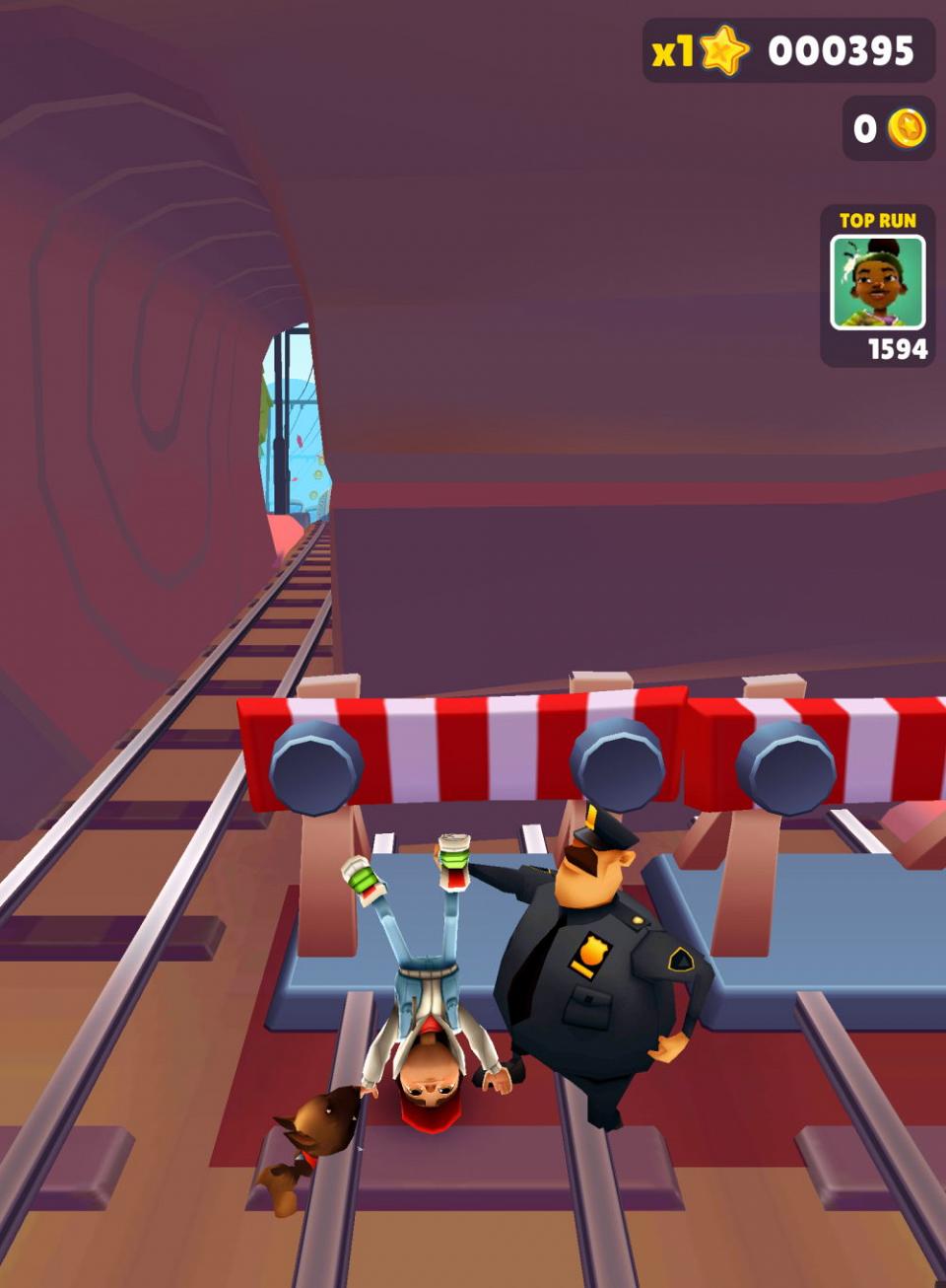 Elle est suffisamment puissante pour de nombreux jeux comme ici Subway Surfer