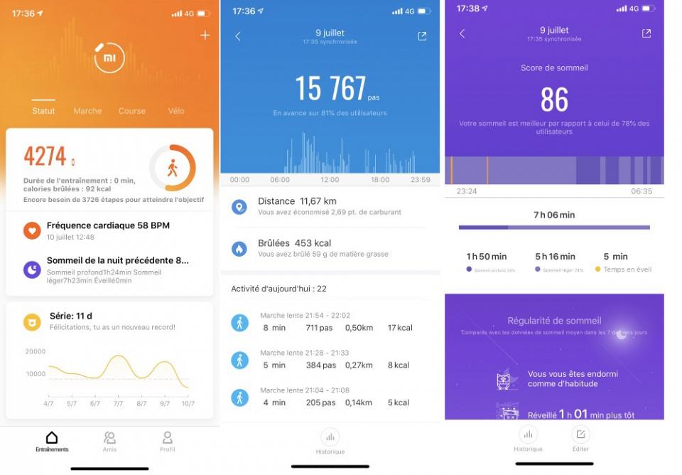 L'application MI FIT