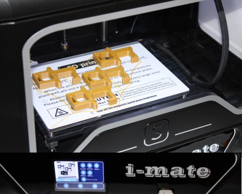 La force de la i-Mate S est l'impression ABS (ici des clés anticovid qui doivent être solides)