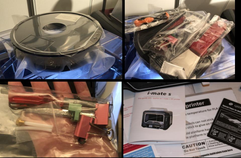 L'imprimante 3D i-MATE S est livrée complète