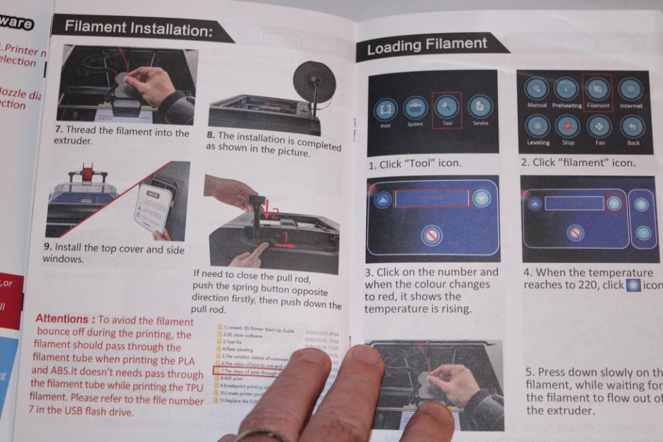 La documentation de la Qidi Tech i-Mate S est de bon niveau (Anglais seulement)