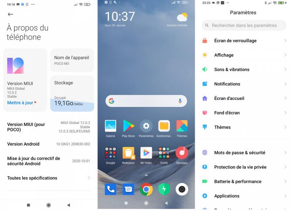 L'interface MIUI de Xiaomi