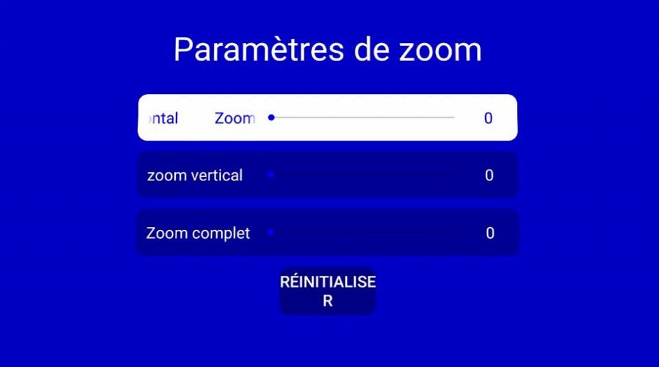 réglage du zoom numérique