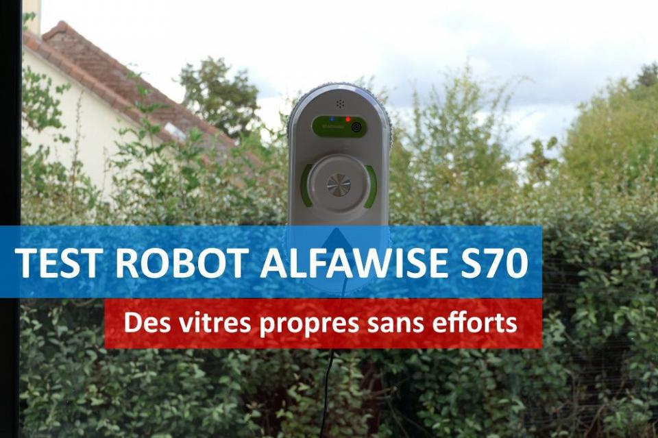 Test Robot lave vitre ALFAWISE S70, le nettoyage sans effort