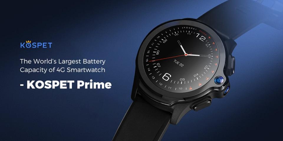 Montre Smartwatch KOSPET Prime, un mini smartphone Android 4G à votre poignet