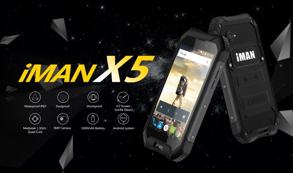 iMan X5, le smartphone résistant IP67 le moins cher du marché ... mais en 3G