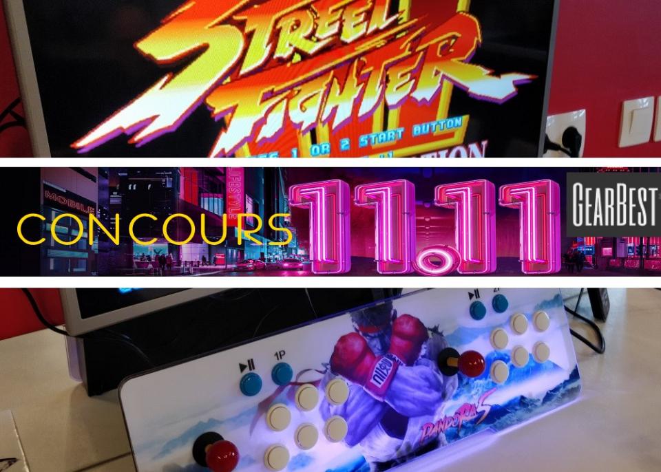 Concours 11.11,le Black Friday Chinois, Gagnez une console Arcade 999 jeux via la newsletter