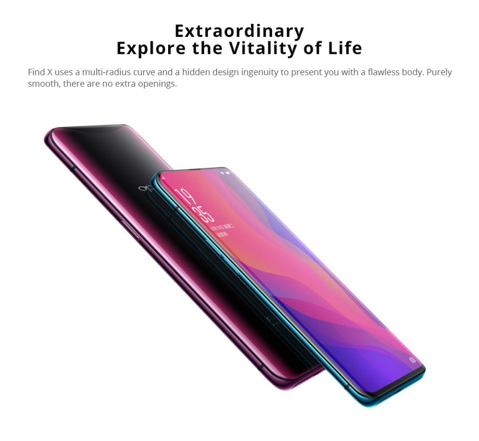 Oppo Find X, le smartphone sans bord avec cameras rétractables cible le haut de gamme