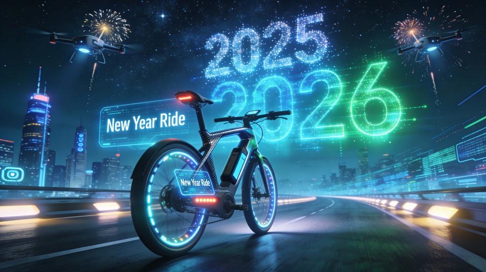 En route pour la nouvelle année, joyeux reveillon et nouvel an