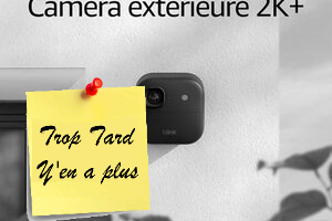 Deal expiré Les Kit caméra Blink 2K extérieur et caméra intérieur 2K (…)