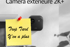 Deal expiré Les Kit caméra Blink 2K extérieur et caméra intérieur 2K (...)