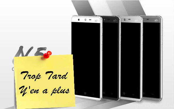 Vente flash smartphone Kingzone N5, 5 pouces 4G Capteur (...)