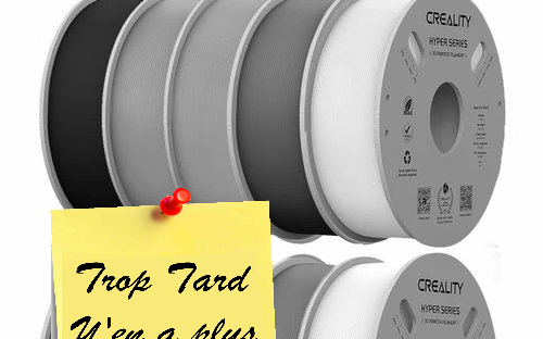 Lot de 10 kilos de filaments Creality Hyper Pla, (...)