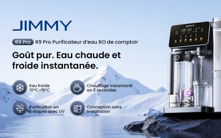 Jimmy R9 Pro : le purificateur d'eau tout-en-un avec (...) à la une