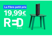 Bon plan relatif 19,99€ par mois la Fibre RED Box, débit 1GBit/s, appels (...)