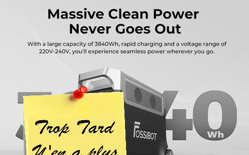 Fossibot F3600, la station électrique grande capacité (...)