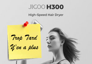 Deal expiré Le Sèche-cheveux JIGOO H300, haute vitesse et ions (...)