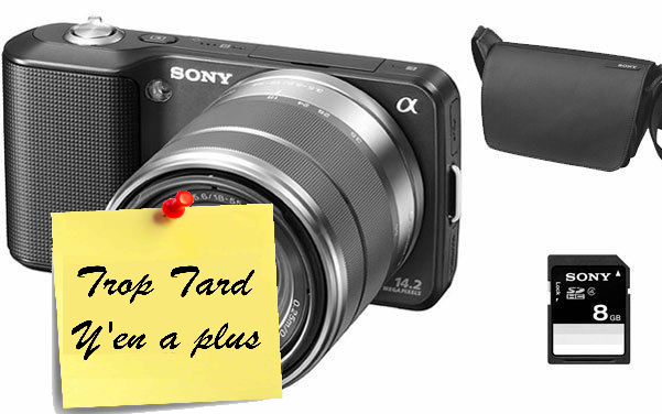 Super promo : Sony NEX-3K Noir + Obj. Stabilisé Sony E (...)