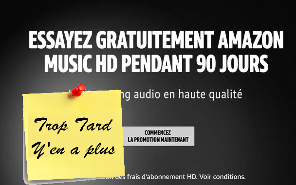 Amazon Music HD, Abonnement 3 mois gratuit (sans (...)