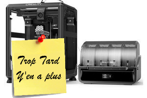 Deal expiré La Creality K2 SE Combo, impression 3D multicolore à (…)
