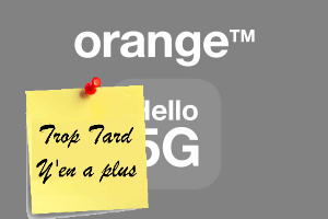 Deal expiré Testez gratuitement 20 Go 5G d'Orange pendant 31 jours (...)