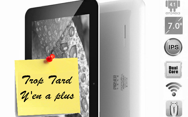 96€99 la tablette tactile 7" RK3066 DUAL CORE IPS HDMI (...)