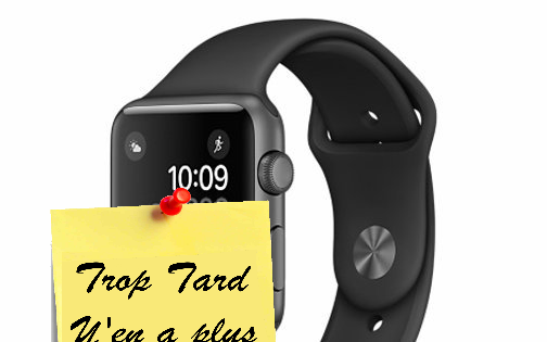 Apple Watch Series 2 boitier 38mm aluminium gris sidéral (...)