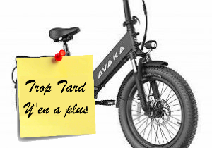 Deal expiré Vélo électrique AVAKA K300 à prix cassé : autonomie 100 km, (...)