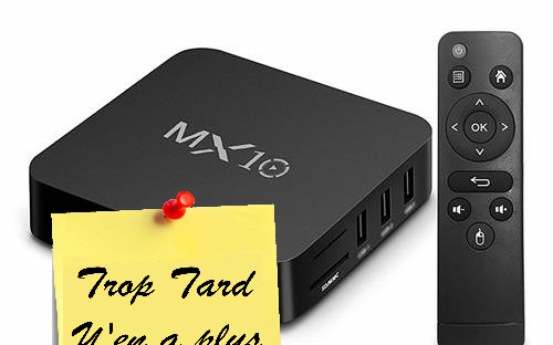 Nouvelle Box TV Android 4K MX10 avec RK3328, Android (...)