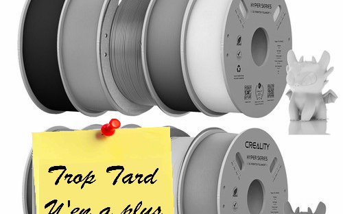 Lot de 10 bobines 1 Kg PLA Creality Hyper Series, 10 (...)