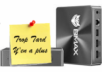 Deal expiré BMAX B6, un mini PC complet Core i7-1060NG7, 16 Go / 1 (...)