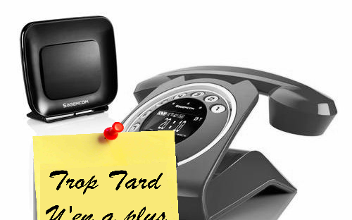 Téléphone Rétro Sixty Everywhere Sagemcom rouge (base DECT (...)