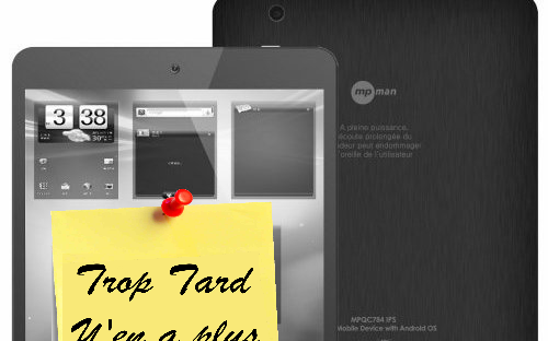 MPMan MPQC784, tablette Quad Core IPS HDMI à 49€90 en (...)