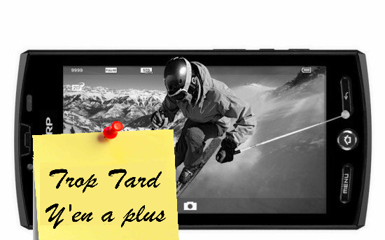 Smarphone Android 3D Sharp Aquos 1.4GhZ, 4.3 pouces, 8 (...)