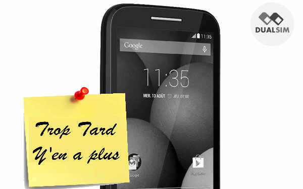 Smartphone Motorola Moto E Android KitKat 78€ après (...)