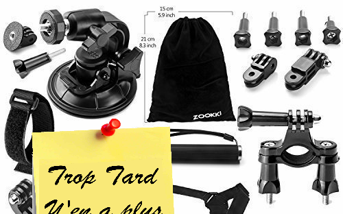 Pack 18 accessoires Gopro / Xiaomi YI / Sjcam à (...)
