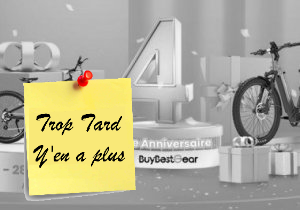4 ans Buybestgear, nombreux vélos électriques Fat Bike (…)