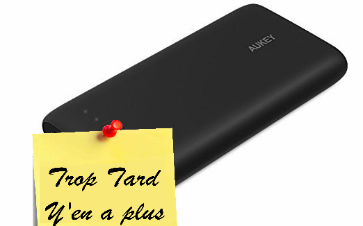 AUKEY Batterie Externe 20000mAh 2 Ports USB 18€99 (...)