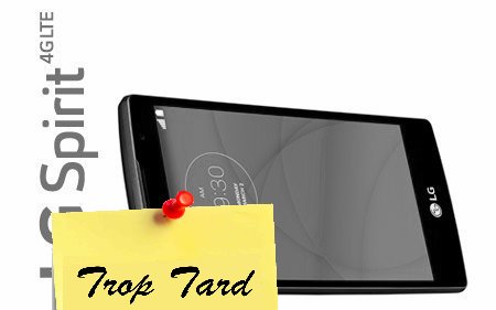 Smartphone LG SPIRIT, 4G, 4 cœurs et 4,7 pouces à moins (...)