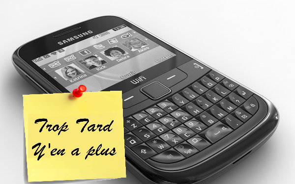 Le Smartphone Samsung Chat Noir à 9.90€ en vente flash (...)