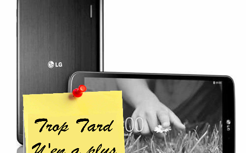 LG TABLET V400 G PAD 7 à 99€90 vente flash
