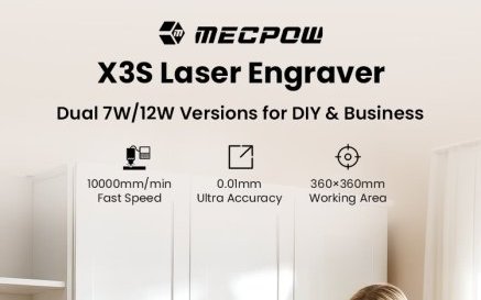 Mecpow X3S : une nouvelle machine gravure laser diode (...) à la une