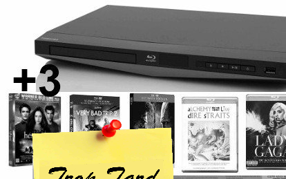 Un lecteur Blu-Ray Toshiba USB DivX et 3 Blu-Rays à (...)