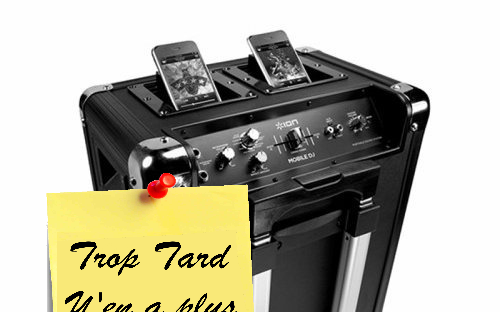 Enceinte SONO Mobile DJ nomade ION à 59€98 (lancée à (...)