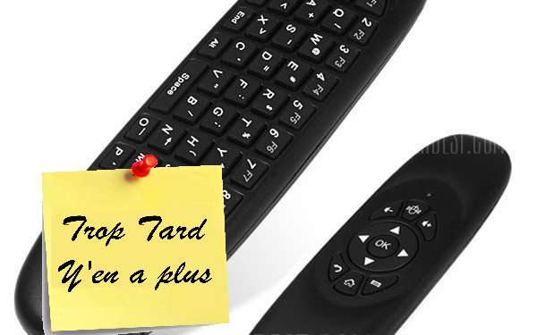 Télécommande Gyroscopique, clavier et fonction souris à (...)